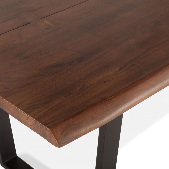 Loft 72" Dining Table Walnut-Home Trends & Designs-HOMETD-FLO-DT72WN-Dining Tables-4-France and Son