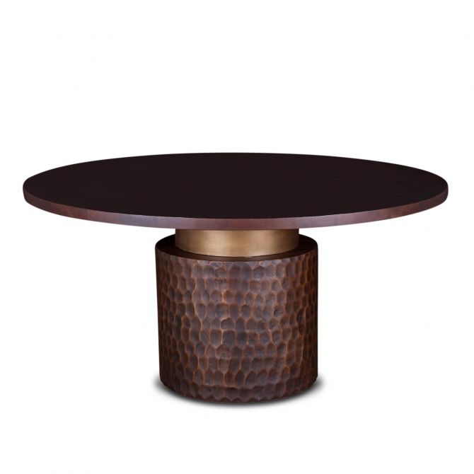 Santa Cruz 60" Two-Toned Round Dining Table-Home Trends & Designs-HOMETD-FSC-RD60TT-Dining Tables-1-France and Son