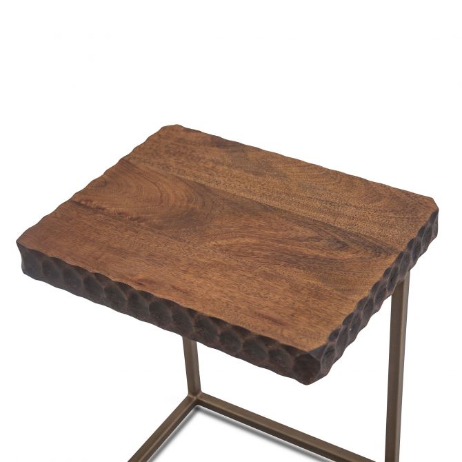 Santa Cruz 18" Two-Toned Side Table-Home Trends & Designs-HOMETD-FSC-ST18TT-Side Tables-4-France and Son