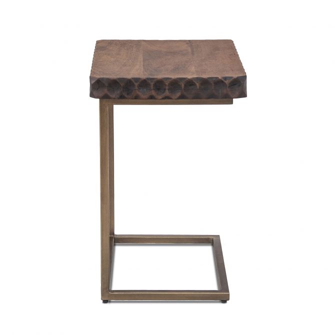Santa Cruz 18" Two-Toned Side Table-Home Trends & Designs-HOMETD-FSC-ST18TT-Side Tables-3-France and Son