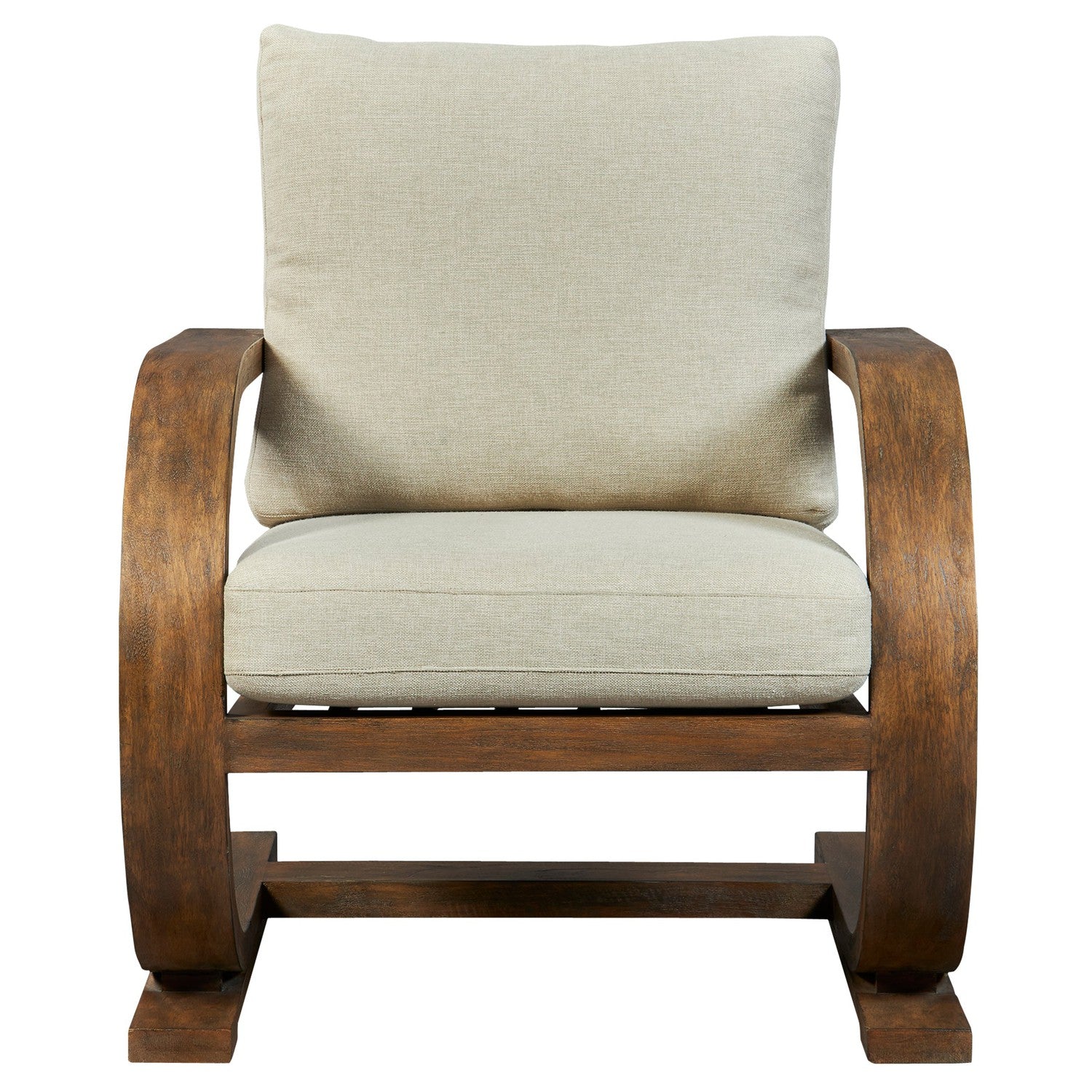 Bedrich Wooden Accent Chair-Uttermost-UTTM-23042-Lounge Chairs-1-France and Son