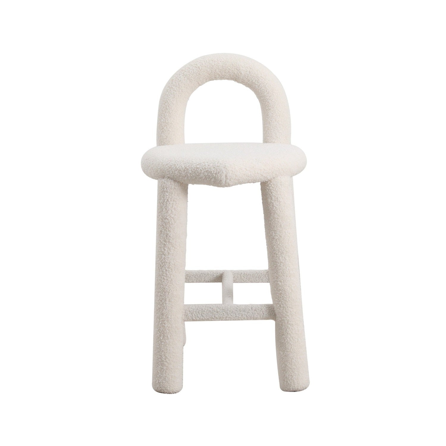 Pipeline Heart Counter Stool-France & Son-FXS1883WHT-Bar Stools-1-France and Son