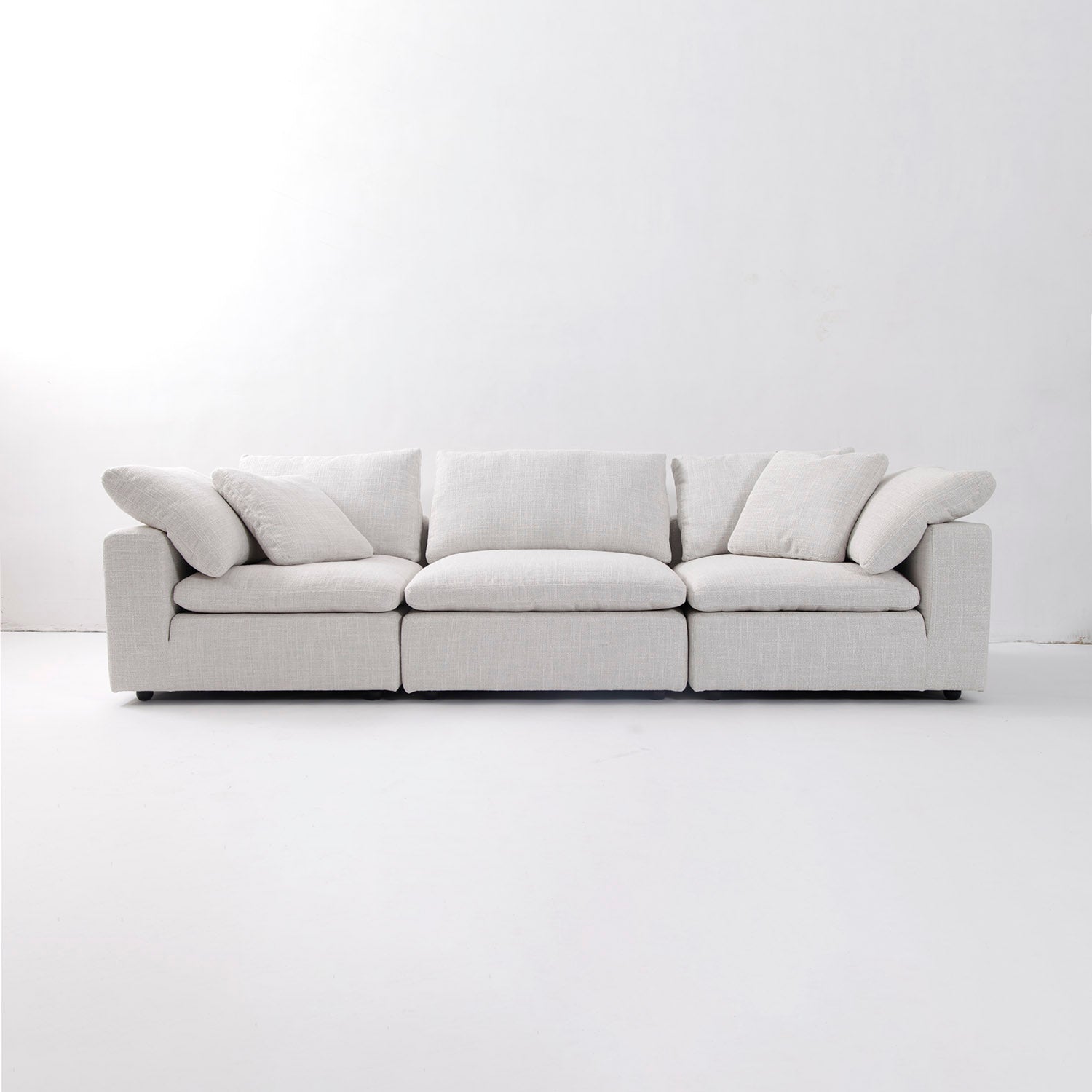 The Plushy Modular Sectional-France & Son-FYS1061LOWHT+FYS1061ROWHT+FYS1062OWHT-Sectionals3pc Sectional-1-France and Son