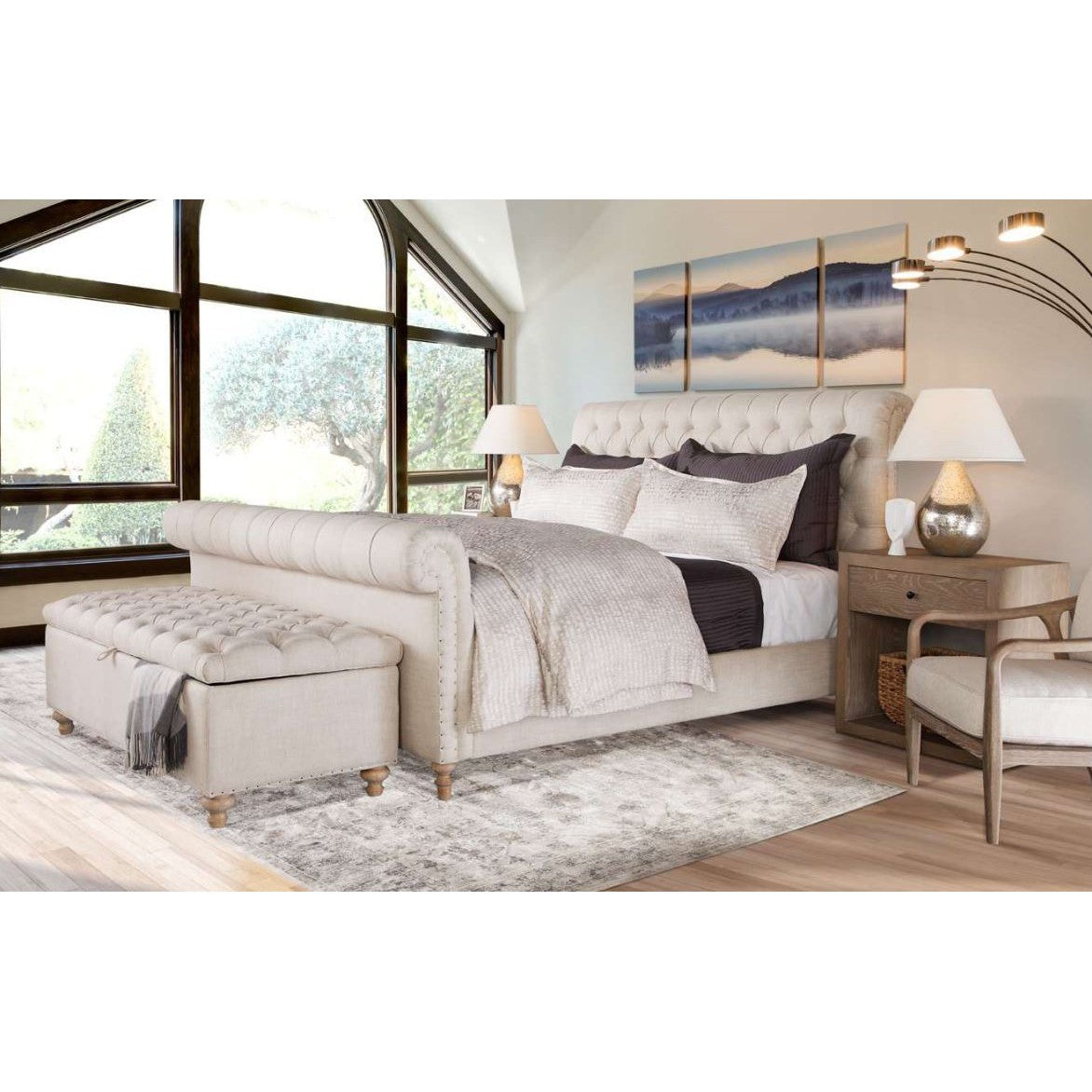 Finn Bed-Spectra Home-SpectraHome-93240F-K-BedsKing-1-France and Son