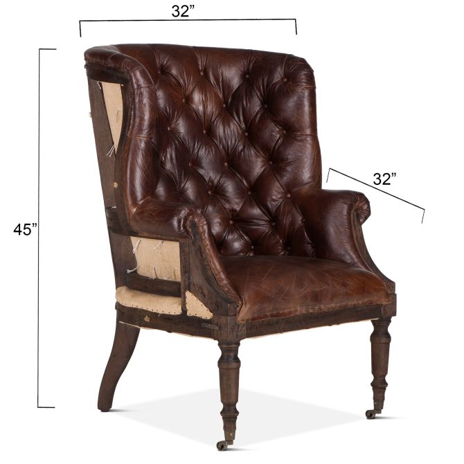 Welsh Deconstructed Arm Chair-Home Trends & Designs-HOMETD-G205-1100-11-Lounge Chairs-5-France and Son