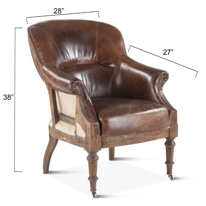 Shakespeare Deconstructed Arm Chair-Home Trends & Designs-HOMETD-G205-1113-11-Lounge Chairs-7-France and Son