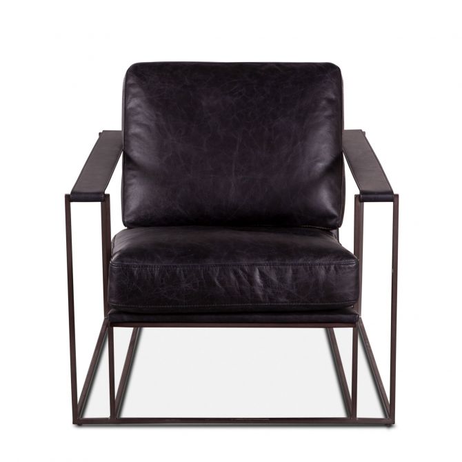 Bogart Modern Arm Chair-Home Trends & Designs-HOMETD-G205-BGAC-EB-Lounge Chairs-1-France and Son