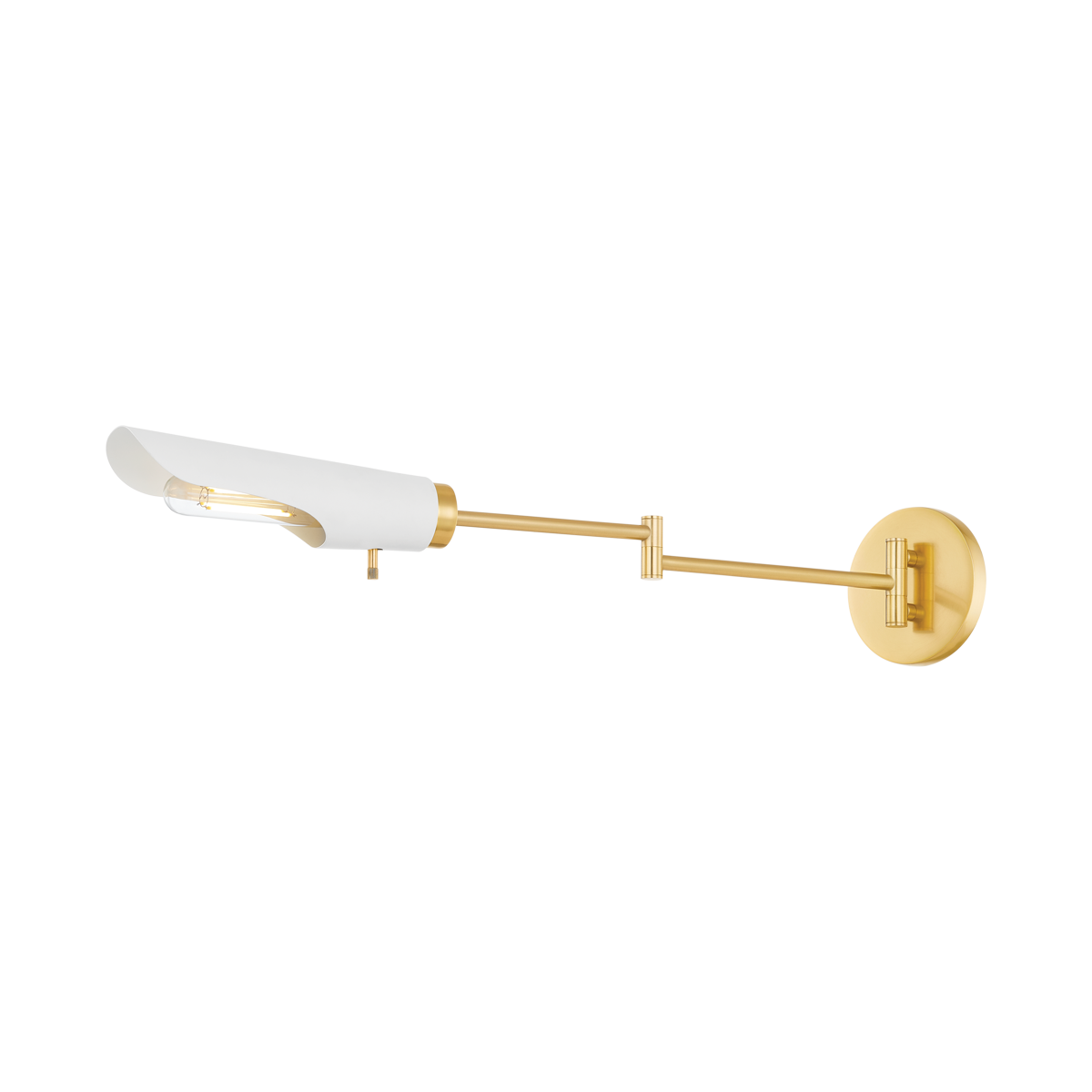 HARPERROSE Wall Sconce-Mitzi-HVL-H828101-AGB/SWH-Wall Lighting-2-France and Son
