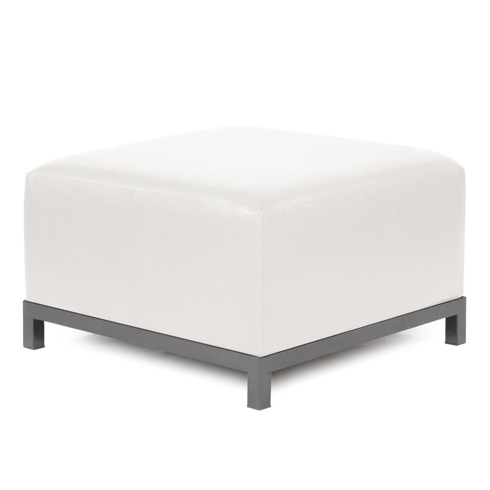 Axis Sectional Parts-The Howard Elliott Collection-HOWARD-K902T-190-Outdoor SectionalsAvanti White-100% Polyurethane-Ottoman-27-France and Son