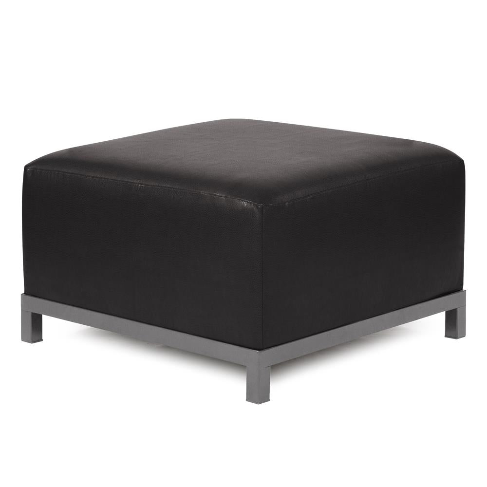 Axis Sectional Parts-The Howard Elliott Collection-HOWARD-K902T-194-Outdoor SectionalsAvanti Black-100% Polyurethane-Ottoman-29-France and Son