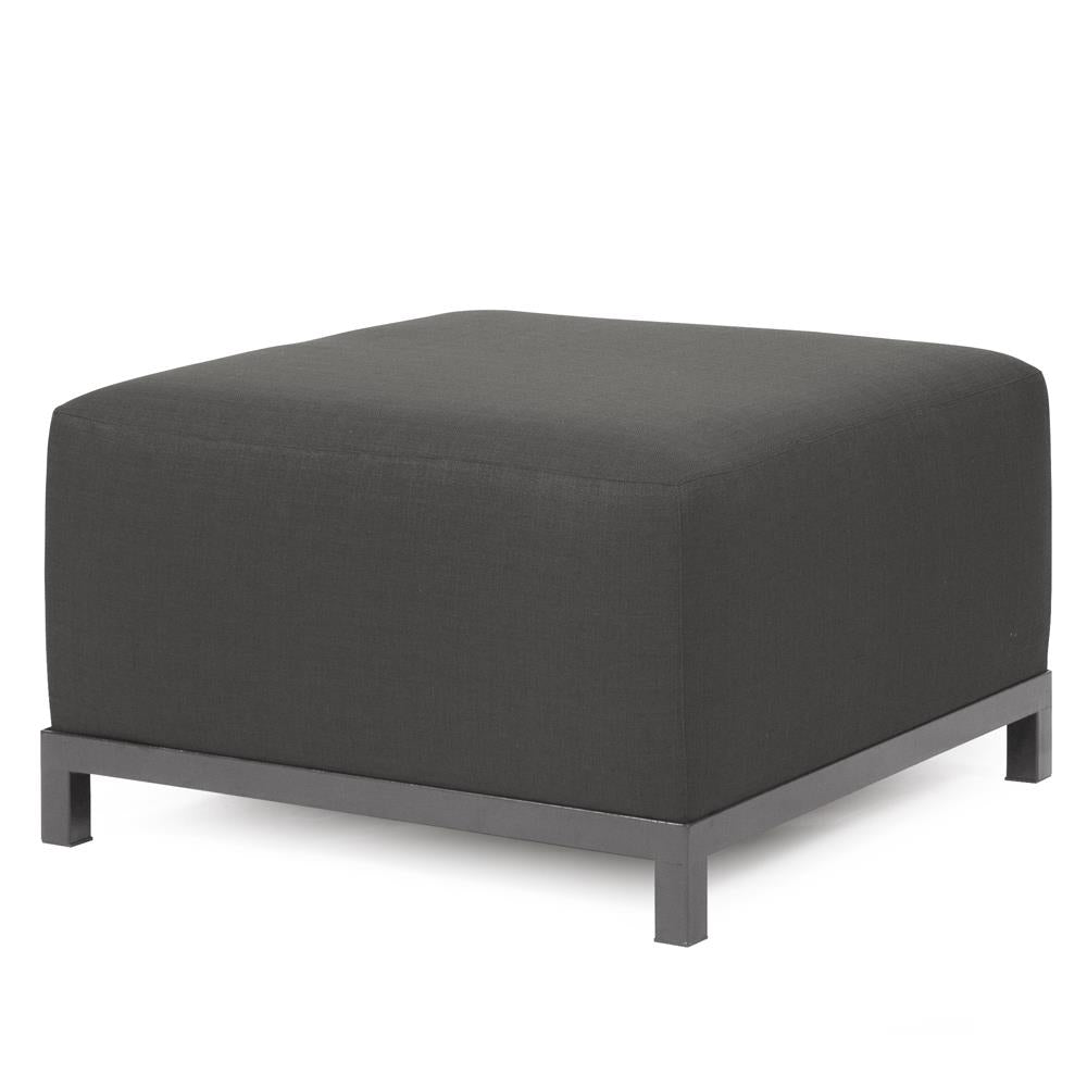 Axis Sectional Parts-The Howard Elliott Collection-HOWARD-K902T-201-Outdoor SectionalsSterling Charcoal-100% Polyester-Ottoman-31-France and Son