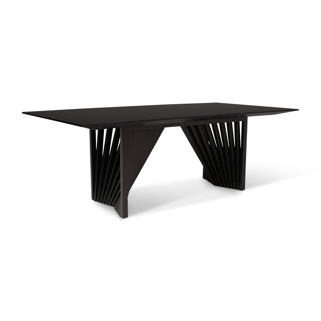 Laguna Dining Table-Urbia-URBIA-BSM-99026-06-Dining TablesOff White - Nogal-Glass Top-13-France and Son