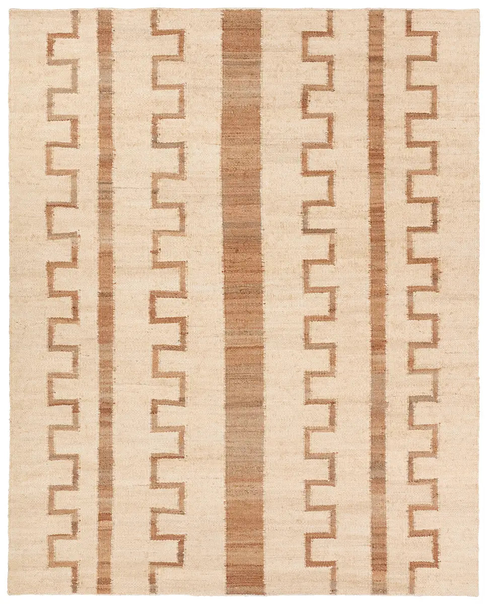Jaipur Living Temara Handmade Striped Beige/Light Brown Area Rug (9'X12')-Jaipur-JAIPUR-RUG160777-Rugs-2-France and Son