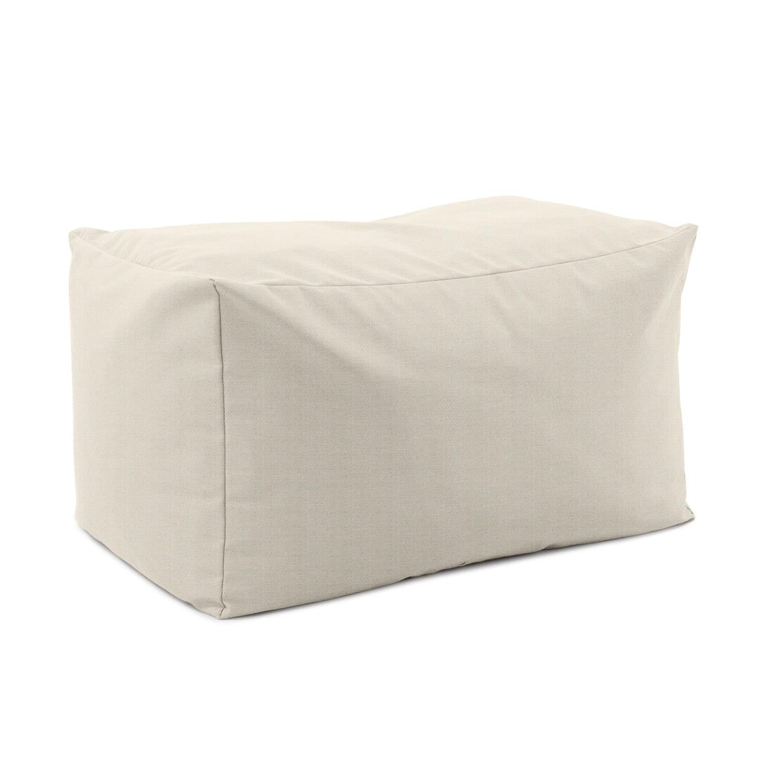 Outdoor Pouf Bench-The Howard Elliott Collection-HOWARD-Q876-1332-BenchesDriftwood Natural-Polyester-1-France and Son
