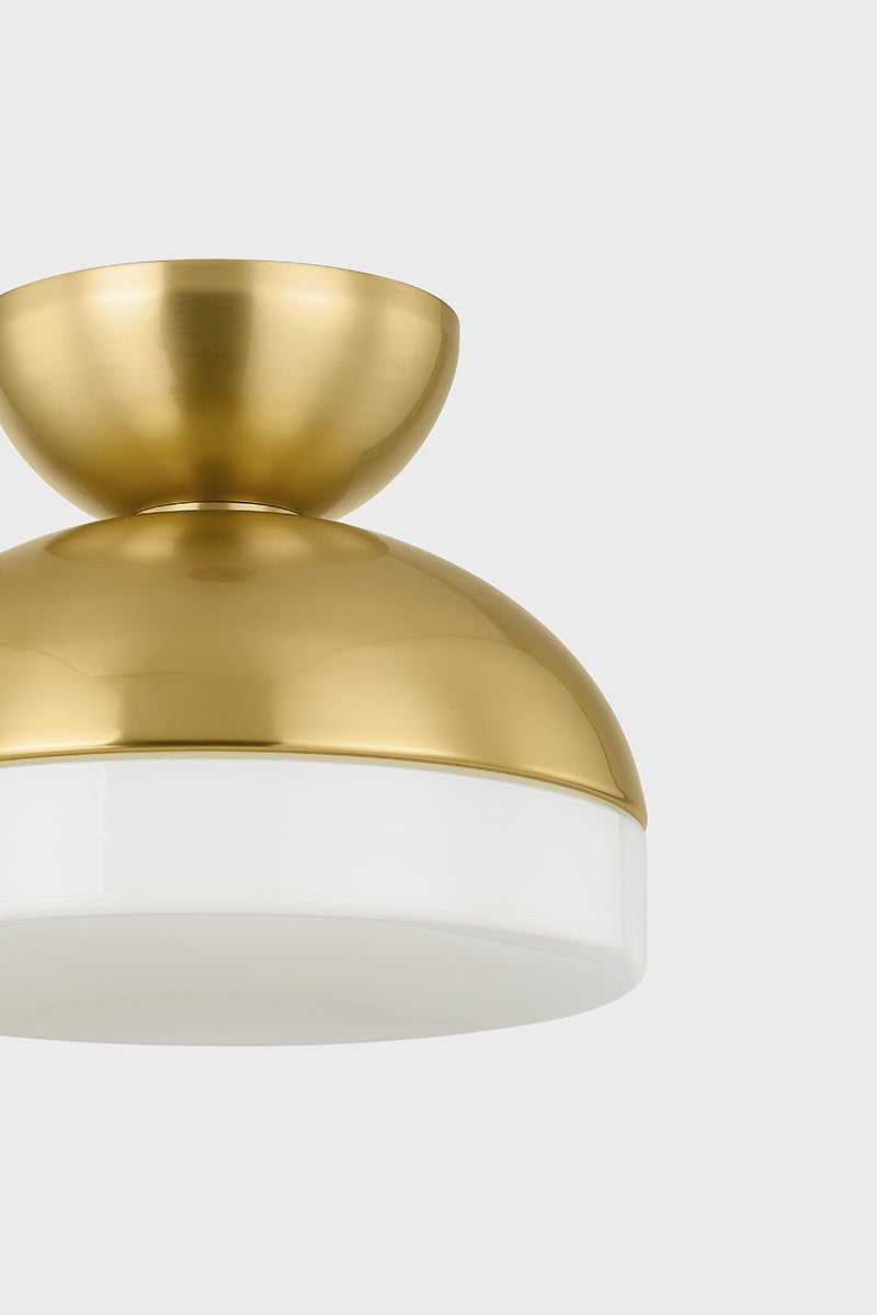 Rue Flush Mount-Mitzi-HVL-H851501-AGB-Flush MountsAged Brass-3-France and Son