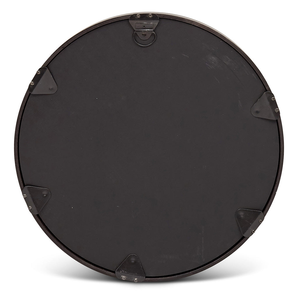 Samar Round Mirror-Urbia-URBIA-IJ-SAMAR-23-AB-MirrorsAntique Brass-23"-7-France and Son