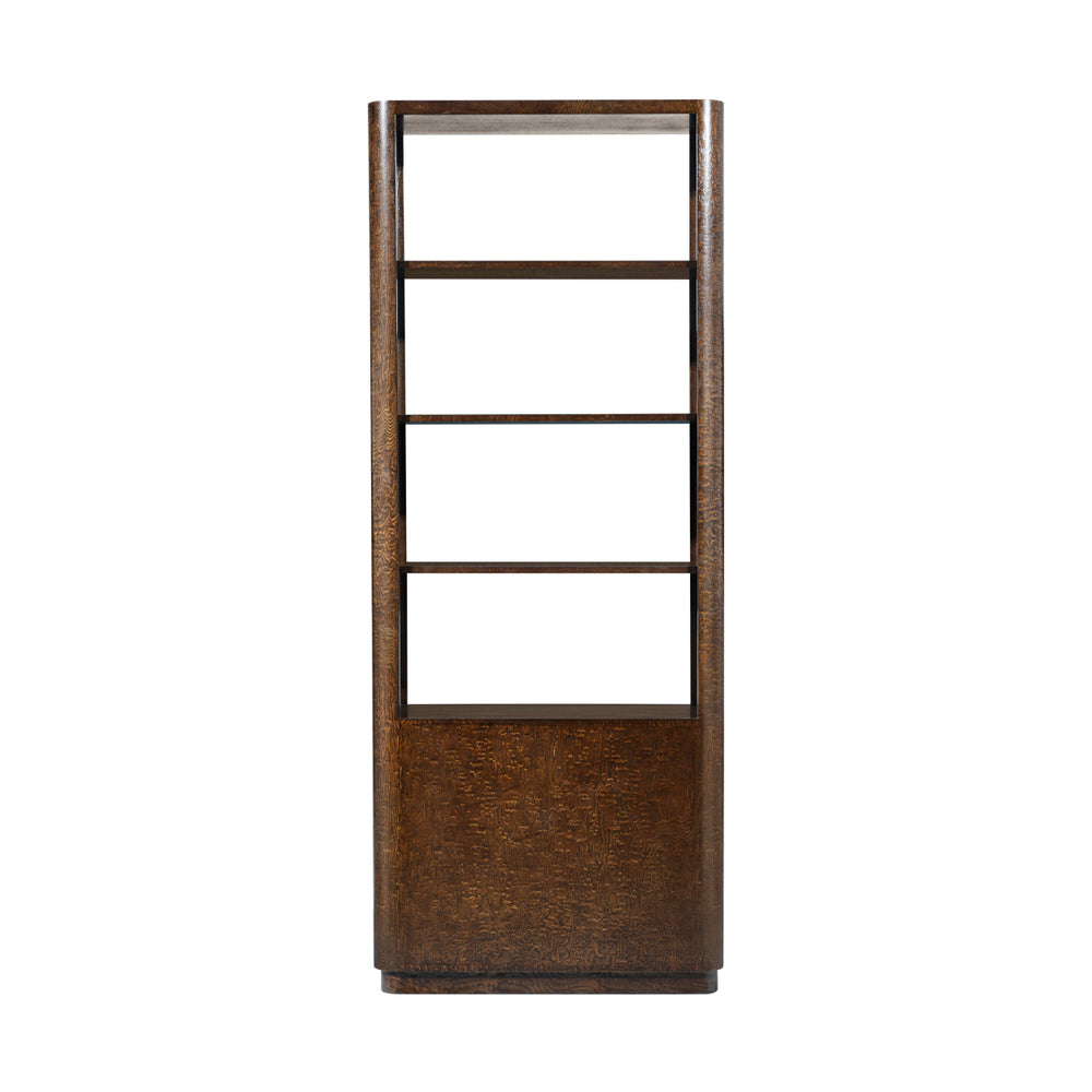 Kesden Bookshelf-Theodore Alexander-THEO-TA63028.C366-Bookcases & CabinetsSilent Black-6-France and Son