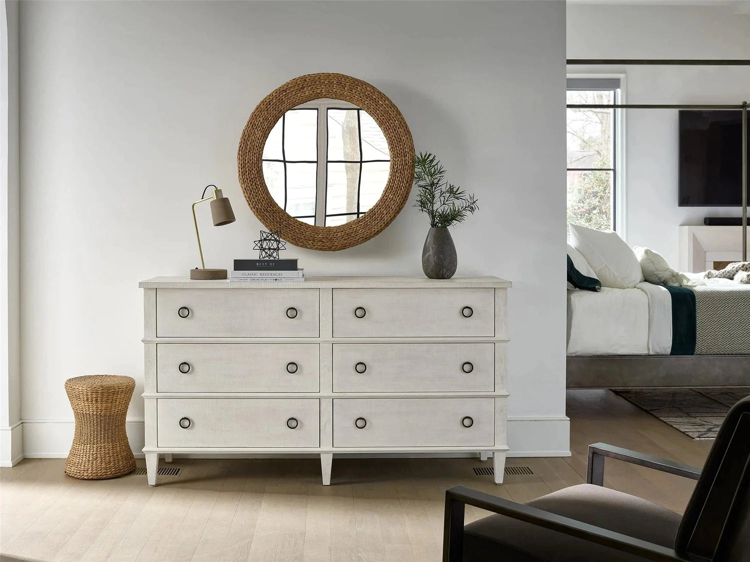 Modern Farmhouse - Fallon Mirror-Universal Furniture-UNIV-U01109M-Mirrors-3-France and Son