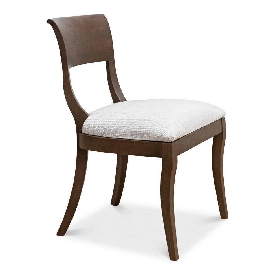 Beidermeier Side Chair - Driftwood - Oatmeal-SARREID-SARREID-U169-07F46-Dining Chairs-1-France and Son