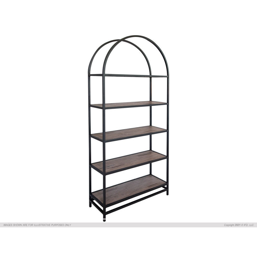 Blacksmith Bookcase-IFD-IFD-IFD2321BKS-Bookcases & Cabinets-1-France and Son