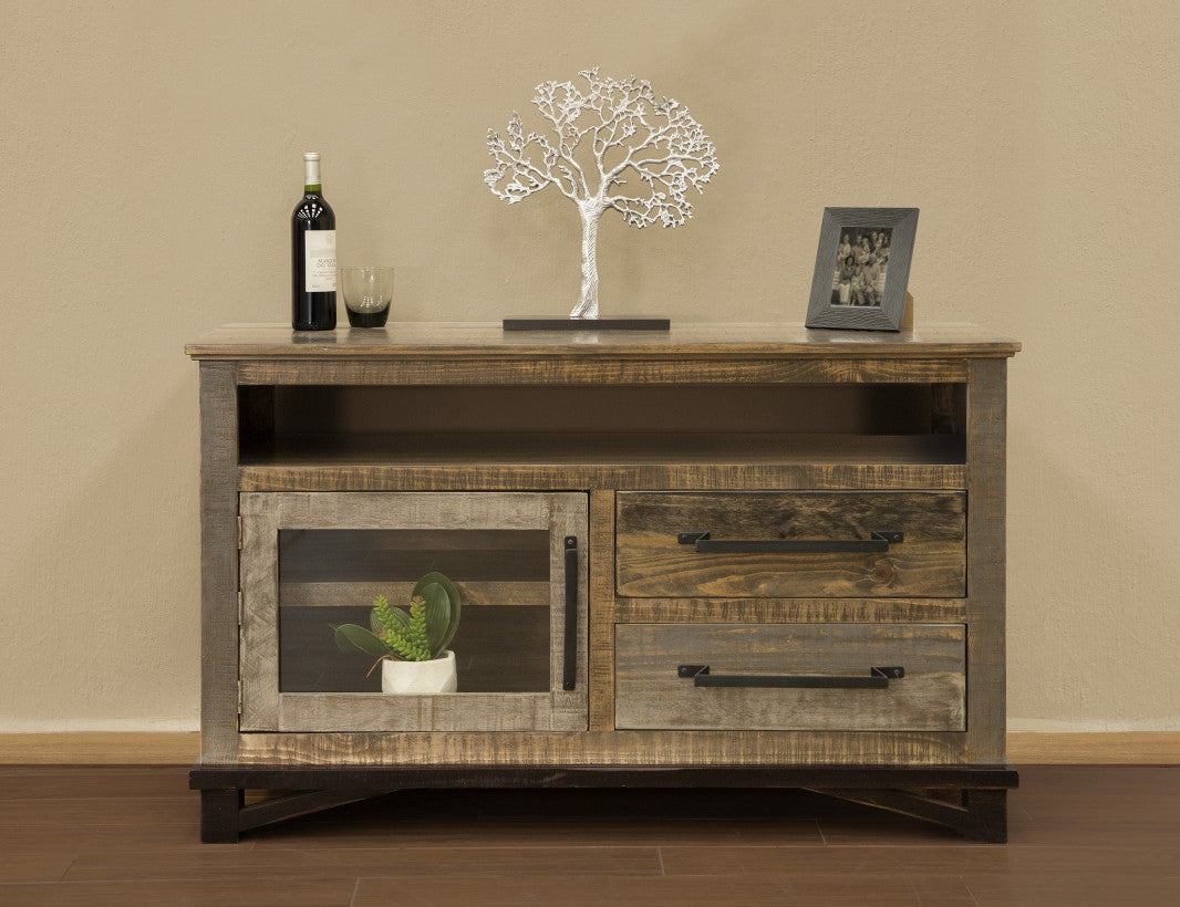 Loft Brown TV Stand / Console-IFD-IFD-IFD6441STN52-Media Storage / TV Stands-2-France and Son