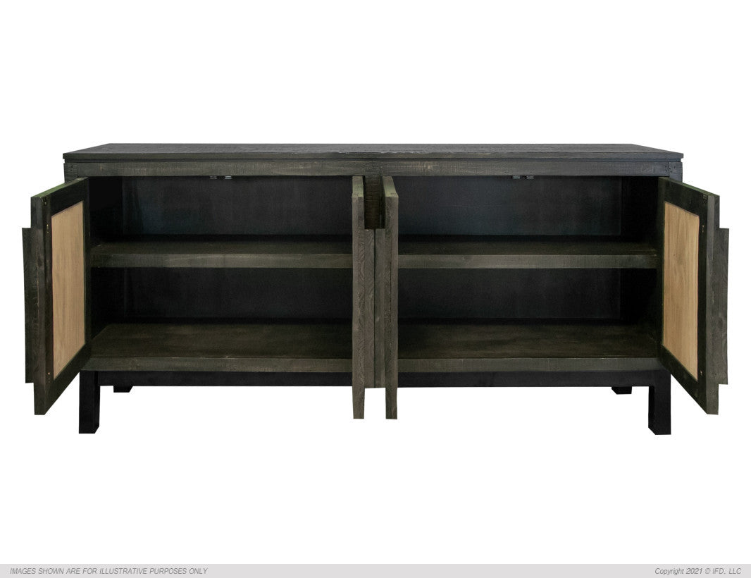 Cosalá Console/ TV Stand / Buffet-IFD-IFD-IFD8081CNSGY-Media Storage / TV StandsGrey & Brown-8-France and Son