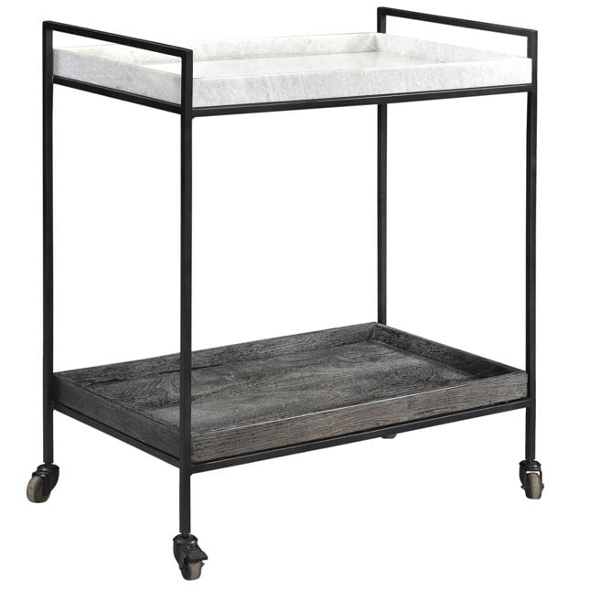 Carrie Bar Cart-Dovetail-DOVE-BB144-Bar Storage-1-France and Son