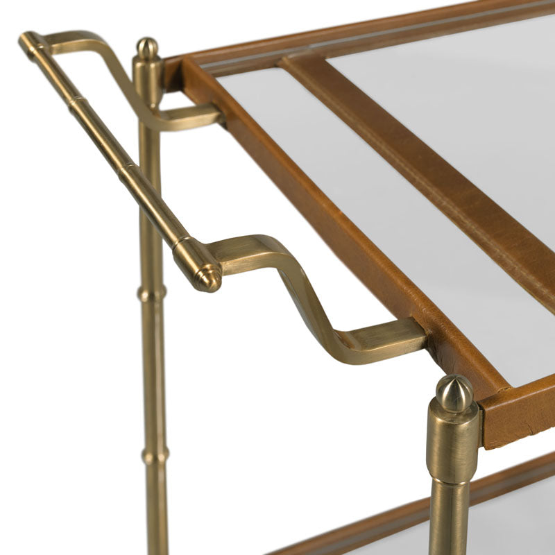 Tipple Table Bar Cart-Woodbridge Furniture-WOODB-CK104-55-Bar Storage-2-France and Son