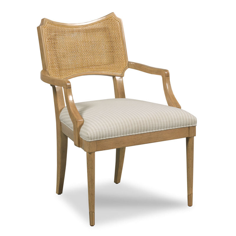 Powers Cane Arm Chair-Woodbridge Furniture-WOODB-CK700-17-Dining Chairs-1-France and Son