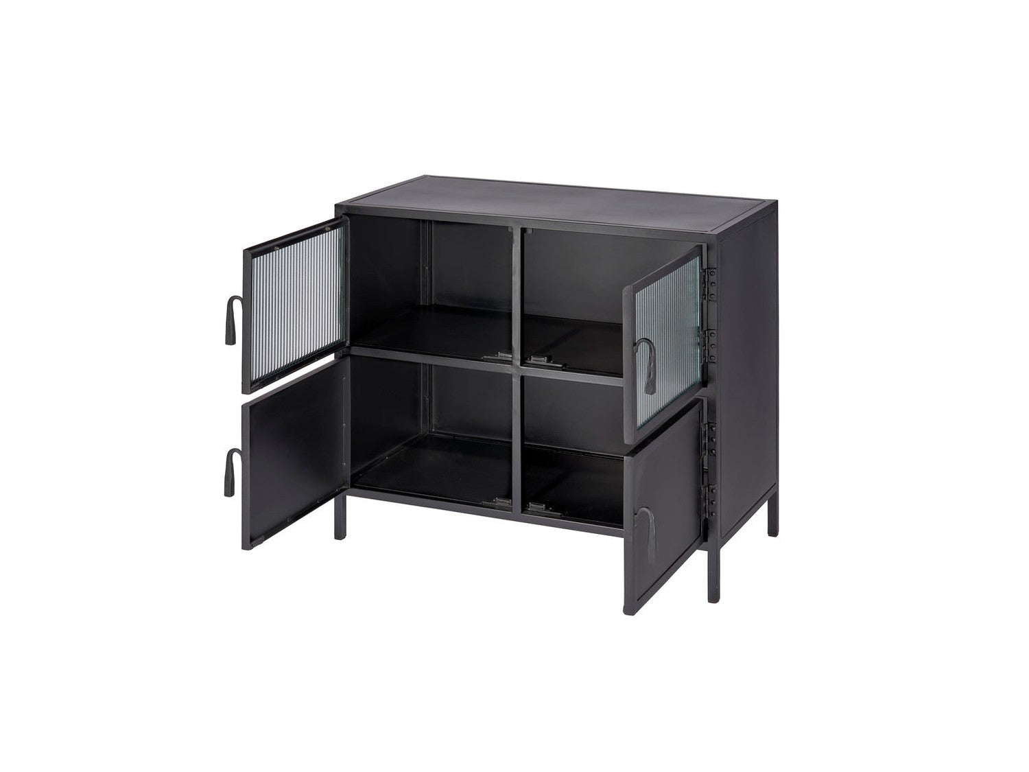 Vitrino 4 Door Side Table-Jamie Young-JAMIEYO-20VITR4-STBK-Side Tables-4-France and Son
