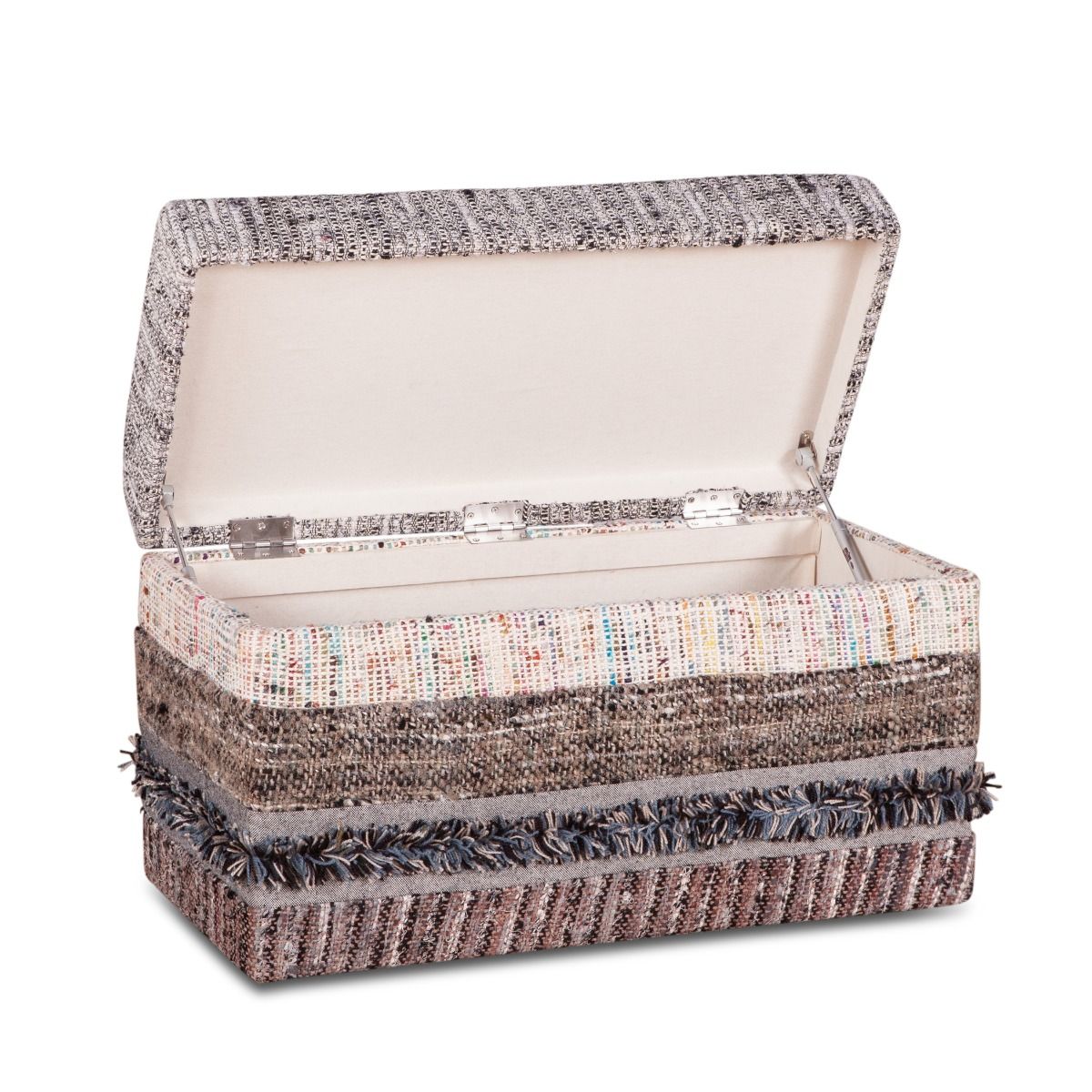 Marrakech 32" Upholstered Multi-Color Accent Storage Ottoman-Home Trends & Designs-HOMETD-FMK-CT32SB-Stools & Ottomans-3-France and Son