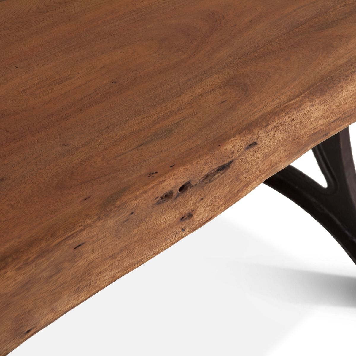 Organic Forge 106" Dining Table Raw Walnut-Home Trends & Designs-HOMETD-FOF-DT106RWAZ-Dining Tables-5-France and Son
