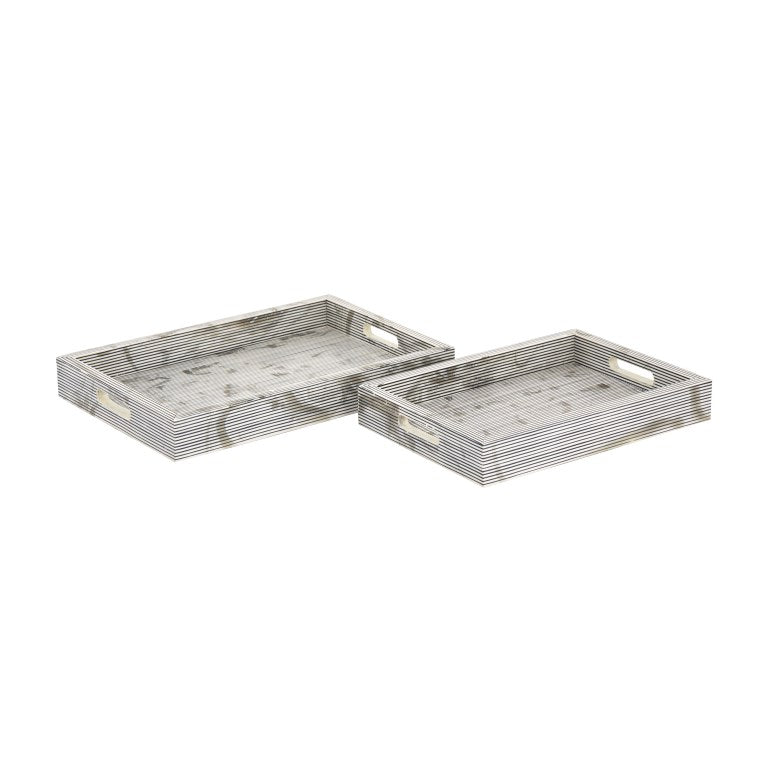 Eaton Etched Tray - Set of 2-Elk Home-ELK-H0807-9765/S2-Trays-1-France and Son