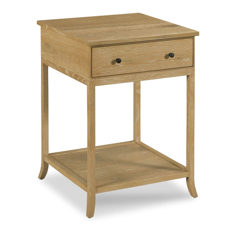 Sincerity Bedside Table-Woodbridge Furniture-WOODB-LL105-23-NightstandsLimewash Finish-1-France and Son