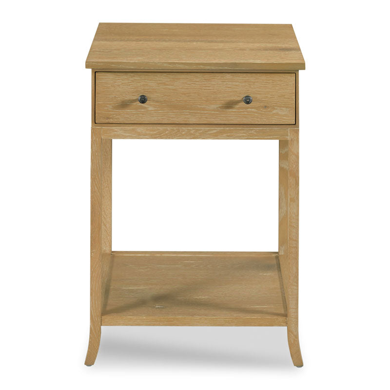 Sincerity Bedside Table-Woodbridge Furniture-WOODB-LL105-23-NightstandsLimewash Finish-3-France and Son