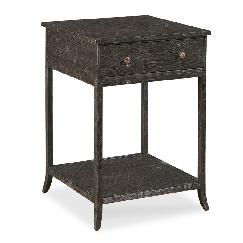 Sincerity Bedside Table-Woodbridge Furniture-WOODB-LL105-32-NightstandsWorn Black Finish-6-France and Son