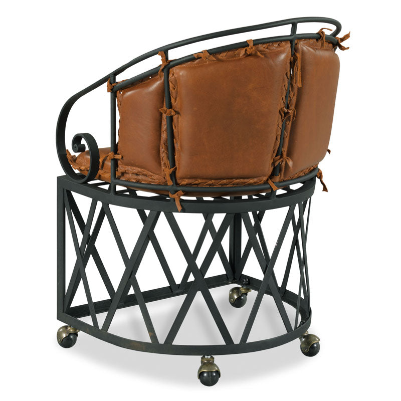 Carpe Diem Chair-Woodbridge Furniture-WOODB-LL703-80-B-Lounge ChairsBrown Leather-2-France and Son