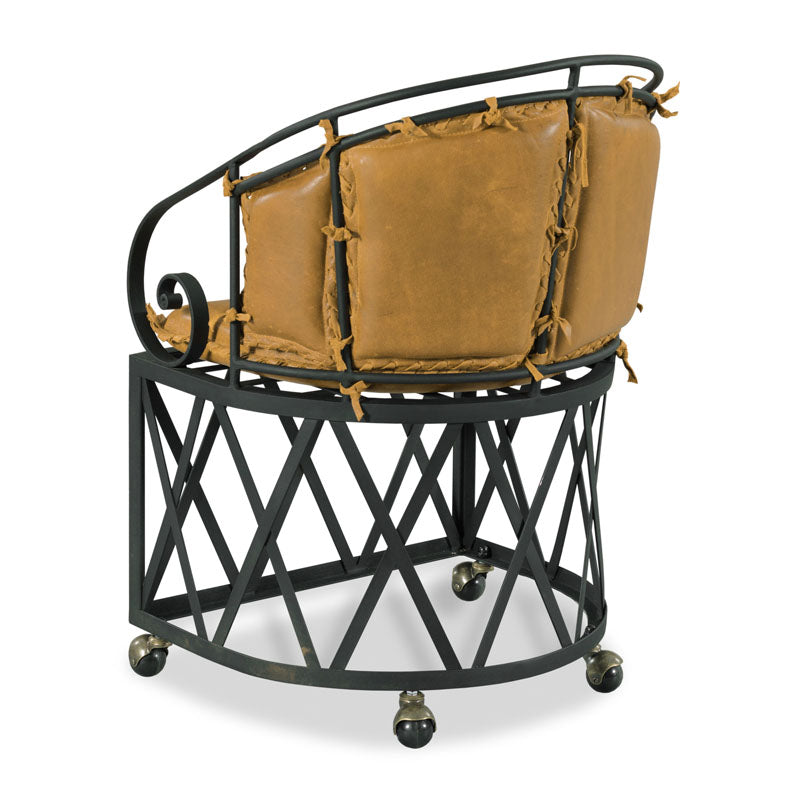 Carpe Diem Chair-Woodbridge Furniture-WOODB-LL703-80-B-Lounge ChairsBrown Leather-5-France and Son