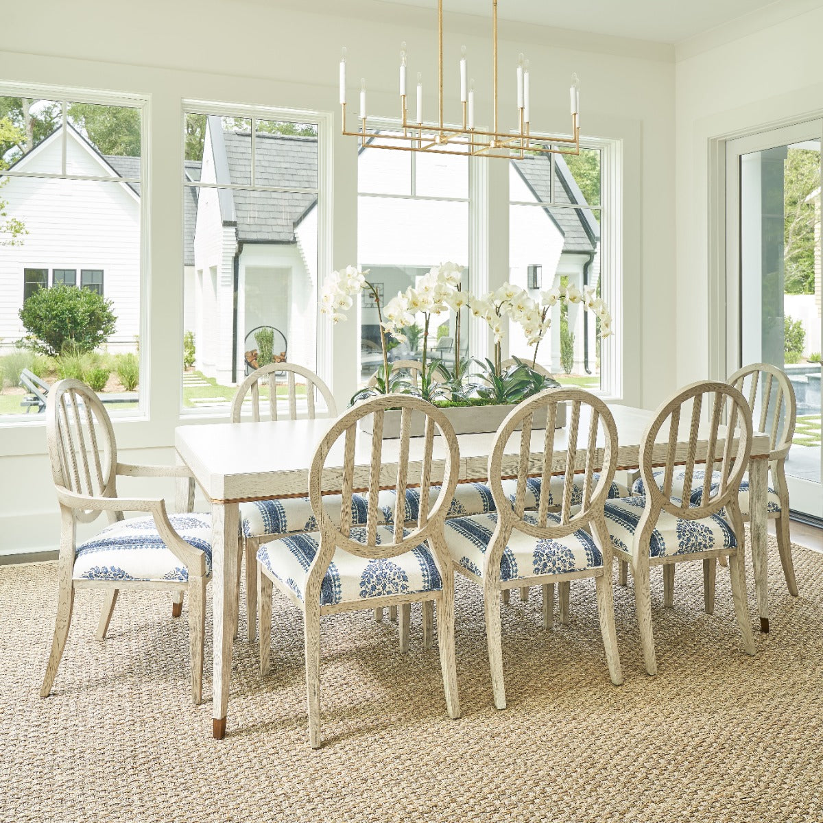 Haley Dining Table-Woodbridge Furniture-WOODB-5078-07-Dining Tables-4-France and Son