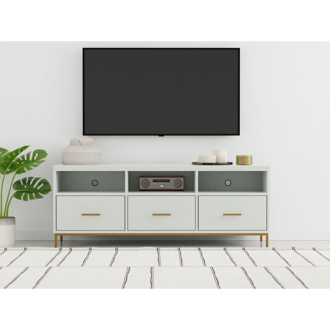 Madelyn TV Console-Alpine Furniture-Alpine-2010-10-Media Storage / TV Stands-2-France and Son