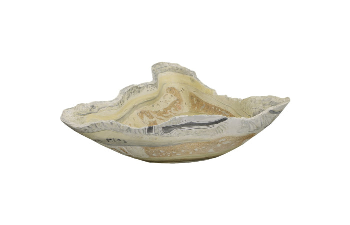 Cast Onyx Bowl, Faux Finish, Medium-Phillips Collection-PHIL-PH106695-Bowls-2-France and Son