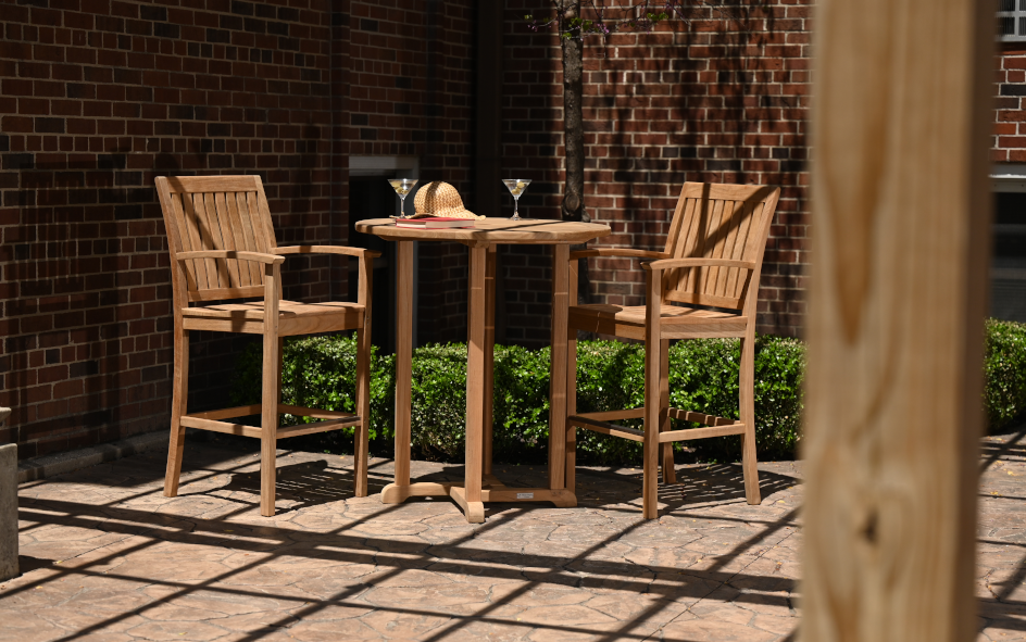 Oxford Round Bar Table 36"-Three Birds Casual Outdoor-Threeb-RD36BT-Outdoor Dining Tables-2-France and Son