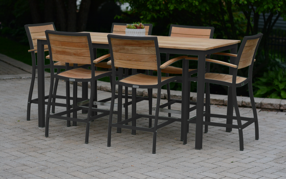 SoHo Rectangle Counter Height Table-Three Birds Casual Outdoor-Threeb-SH72CHT-B-Outdoor Dining TablesBlack-2-France and Son