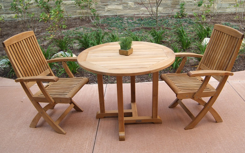 Oxford 36" Round Dining Table-Three Birds Casual Outdoor-Threeb-RD36-Outdoor Dining Tables-2-France and Son